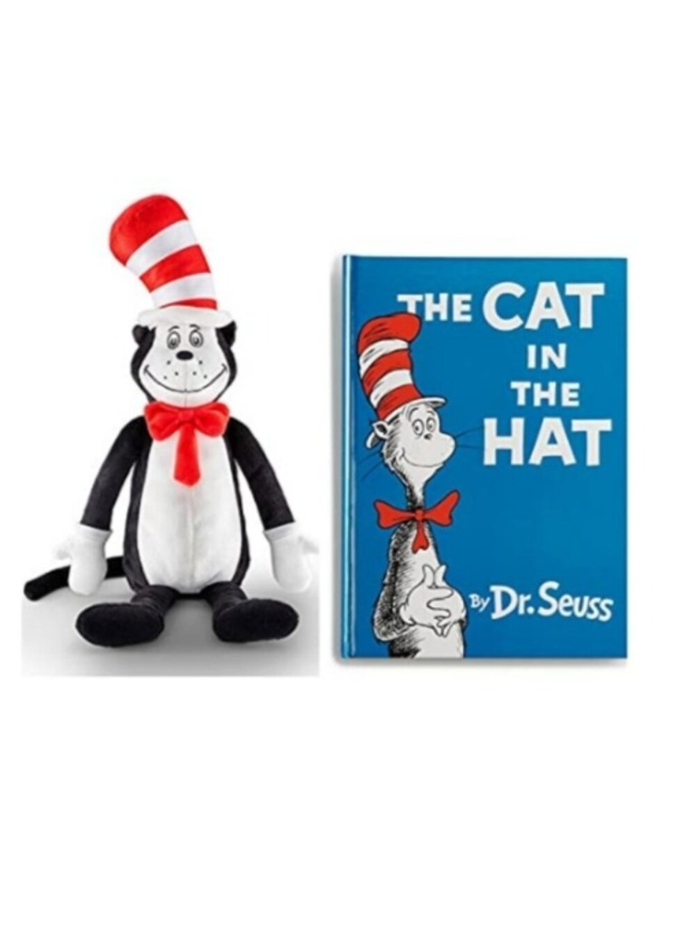 Dr. Seuss The Cat In The Hat Hardback Book + 15" Plush